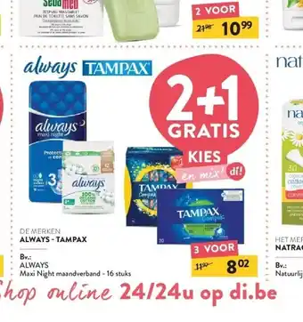 Di Always maxi night maandverband - 16 stuks aanbieding