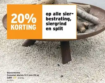 GAMMA Dolomiet marble 5-11 mm 25 kg aanbieding