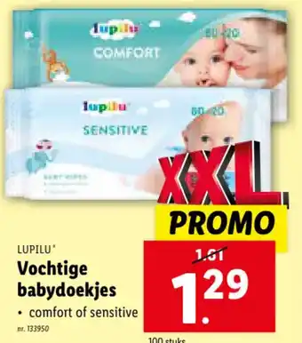 Lidl LUPILU Vochtige babydoekjes aanbieding