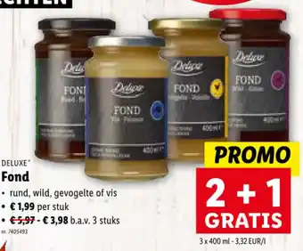 Lidl DELUXE Fond aanbieding