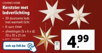 Lidl LIVARNO HOME Kerstster met ledverlichting aanbieding
