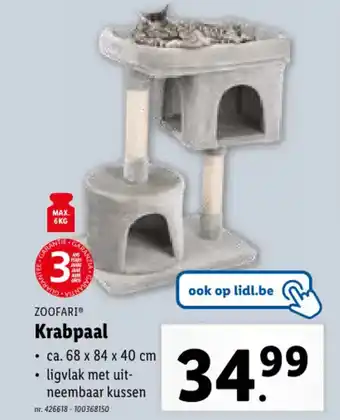 Lidl ZOOFARI Krabpaal aanbieding
