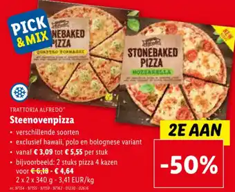Lidl TRATTORIA ALFREDO Steenovenpizza aanbieding