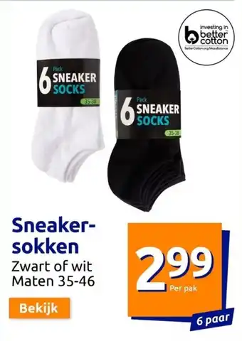 Action Sneakersokken aanbieding