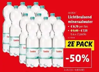 Lidl Lichtbruisend mineraalwater aanbieding