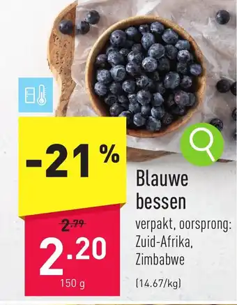 ALDI Blauwe bessen 150 g aanbieding