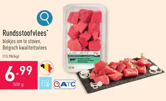ALDI Rundsstoofvlees 500 g aanbieding