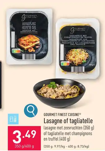 ALDI Lasagne of tagliatelle aanbieding