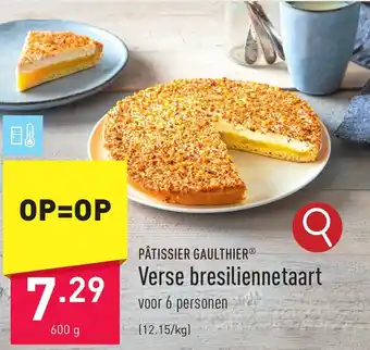 ALDI Verse bresiliennetaart aanbieding