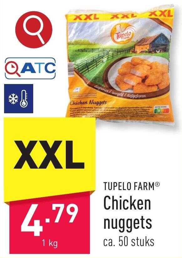 Chicken nuggets promotie bij ALDI