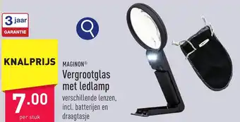 ALDI Vergrootglas met ledlamp aanbieding