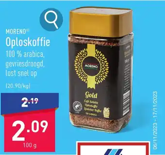 ALDI Oploskoffie 100 g aanbieding