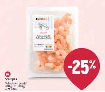 Delhaize Scampi's aanbieding