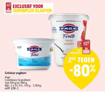 Delhaize Griekse yoghurt aanbieding