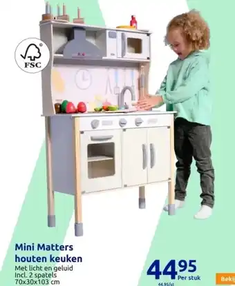Action Mini matters houten keuken aanbieding