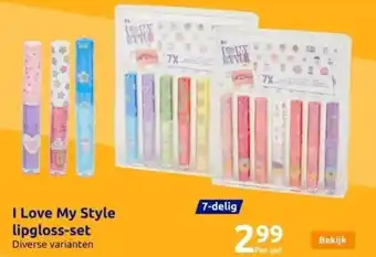 Action I love my style lipgloss-set aanbieding