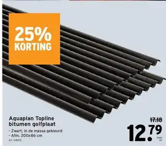 GAMMA Aquaplan topline bitumen golfplaat aanbieding