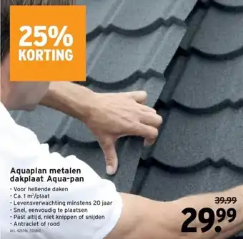 GAMMA Aquaplan metalen dakplaat aqua-pan aanbieding