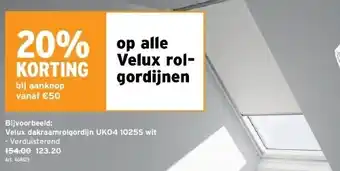 GAMMA Velux dakraamrolgordijn uk04 1025s wit aanbieding