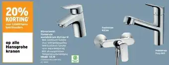 GAMMA Hansgrohe wastafelkraan mycube m aanbieding