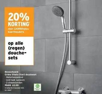 GAMMA Grohe vitalio start doucheset aanbieding