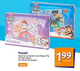 Action Puzzel aanbieding