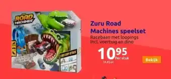 Action Zuru speelset road machines aanbieding