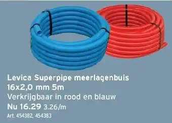 GAMMA Levica superpipe meerlagenbuis aanbieding