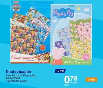 Action Knutselpapier a4 aanbieding