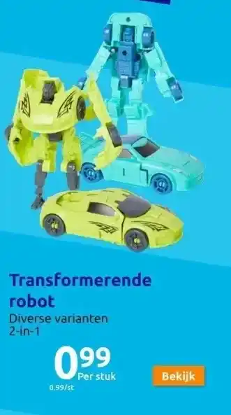 Action Transformerende robot aanbieding