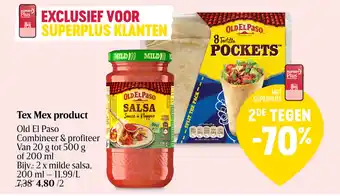 Delhaize Tex Mex product aanbieding