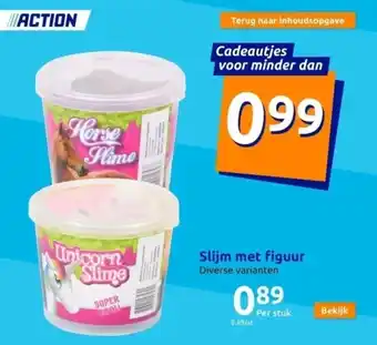 Action Slijm met figuur aanbieding