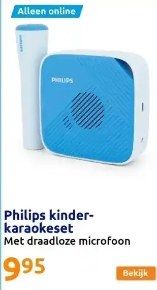 Action Philips kinder-karaokeset aanbieding