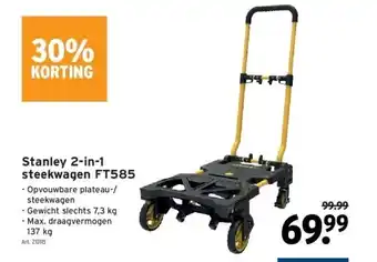 GAMMA Stanley 2-in-1 steekwagen ft585 aanbieding