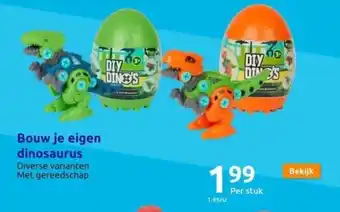 Action Bouw je eigen dinosaurus aanbieding