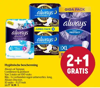 Delhaize Hygiënische bescherming aanbieding