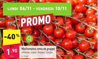 Minitomates roma en grappe