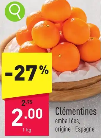ALDI Clémentines 1 kg aanbieding