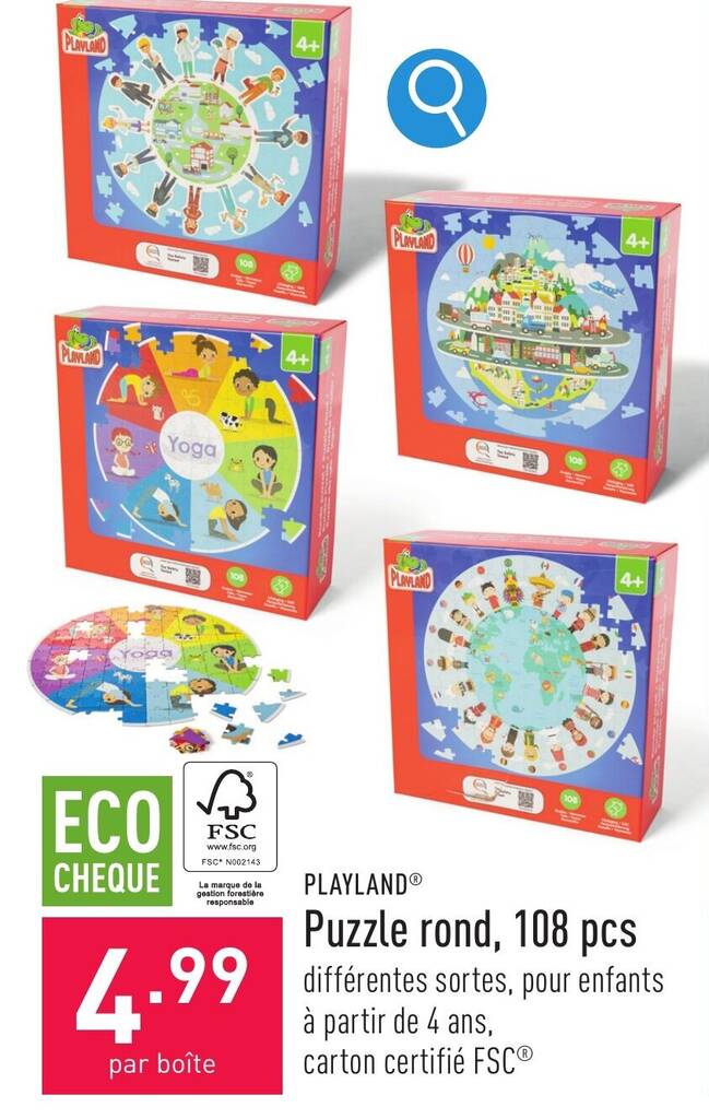 Puzzle rond promotie bij ALDI