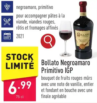 ALDI Bollato Negroamaro Primitivo IGP aanbieding