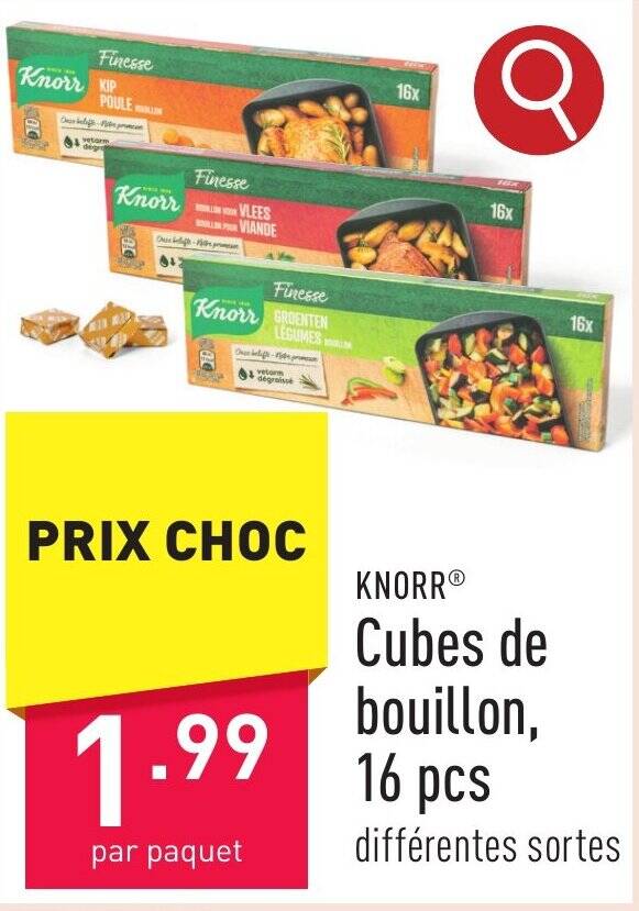 Cubes de bouillon promotie bij ALDI