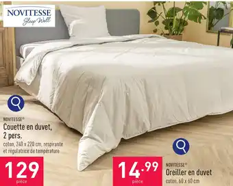 Couette en duvet, 2 pers.