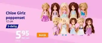 Action Chloe girlz poppenset aanbieding