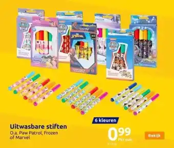 Action Uitwasbare stiften aanbieding