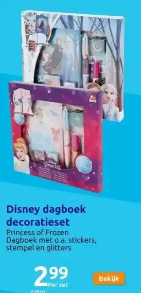 Action Disney dagboek decoratieset aanbieding