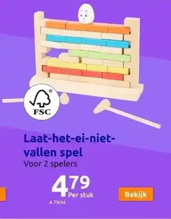 Action Laat het ei niet vallen spel aanbieding