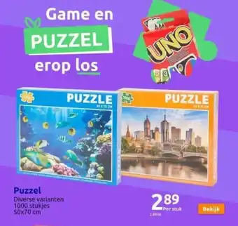 Action Puzzel aanbieding
