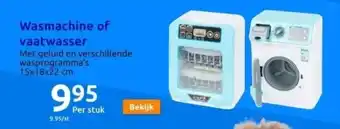 Action Speelgoed-wasmachine of -vaatwasser aanbieding