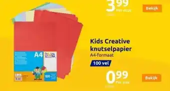 Action Kids creative gekleurd knutselpapier aanbieding