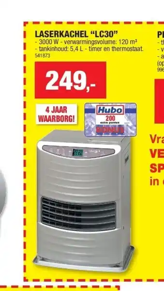 Hubo Laserkachel “lc30” aanbieding